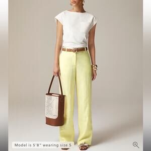 J.Crew Petite Harbor pant in linen